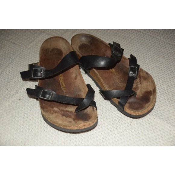 Birkenstock Women's Mayari Birkenstock Sandals Matte Black Gladiator - Picture 2 of 3